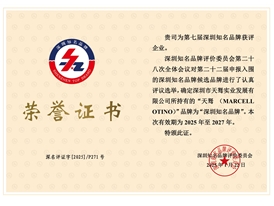 深圳知名品牌證書